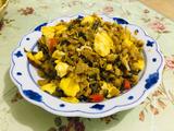 外婆菜炒鸡蛋