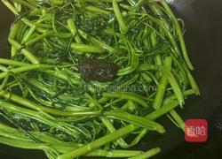香畴黄豆酱炒空心菜的做法图解3