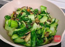 菌菇炒青菜的做法图解8