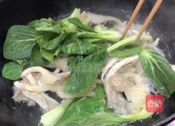 蚝油青菜平菇的做法图解4