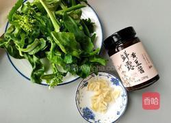 黄豆酱炒芥兰苗的做法图解1