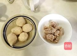 肉丸青菜汤米粉的做法图解2