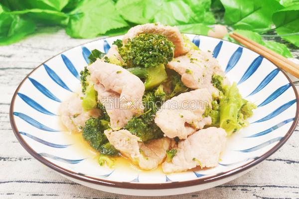 西蓝花炒肉片