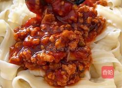 番茄肉末刀削面的做法图解8