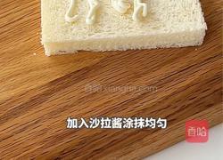 玉米火腿芝士三明治的做法图解2