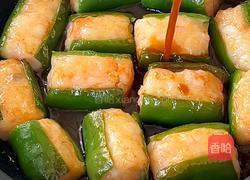 青椒酿虾滑的做法图解6