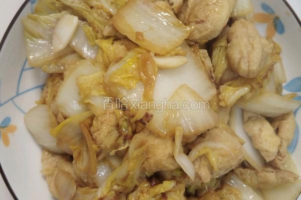 白菜炒豆泡