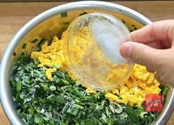 韭菜鸡蛋发面饼的做法图解4