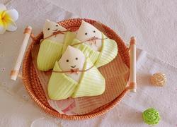 肉松芝麻粽子包