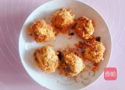 肉松芝麻粽子包的做法图解3