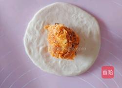 肉松芝麻粽子包的做法图解4