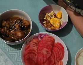可乐鸡腿没拍好，挺好吃的[图]