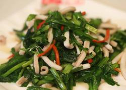 韭菜炒鱿鱼